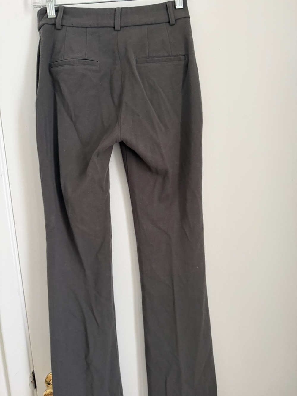 Express Women's Gray Straight-Leg Dress Pants - Picture 2 of 7